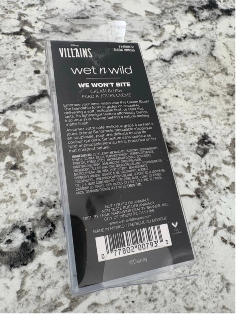Wet N Wild x Disney Villains “We Won’t Bite” Cream Blush – Dark Wings